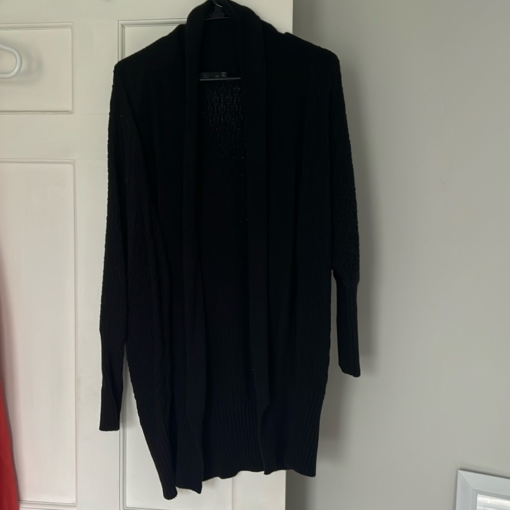 PrAna xs cocoon sleeve open cardigan. Black.